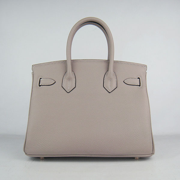 Replica Hermes Birkin 30CM Togo Leather Bag Grey 6088 On Sale